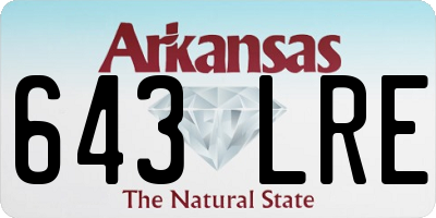 AR license plate 643LRE