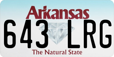 AR license plate 643LRG