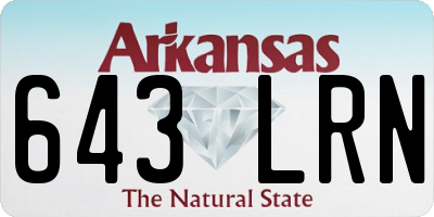 AR license plate 643LRN