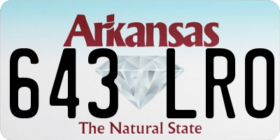 AR license plate 643LRO