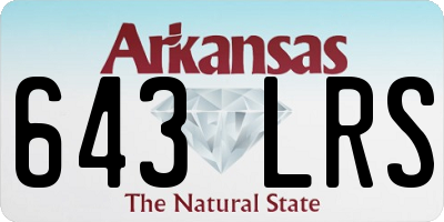 AR license plate 643LRS