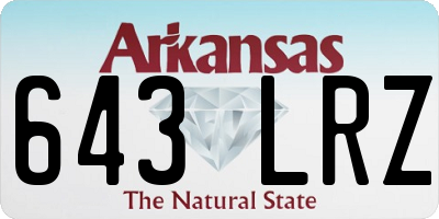 AR license plate 643LRZ