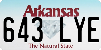 AR license plate 643LYE