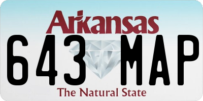 AR license plate 643MAP
