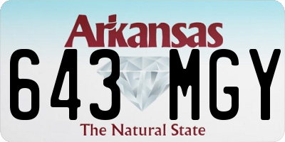 AR license plate 643MGY