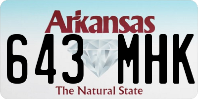 AR license plate 643MHK