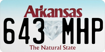 AR license plate 643MHP
