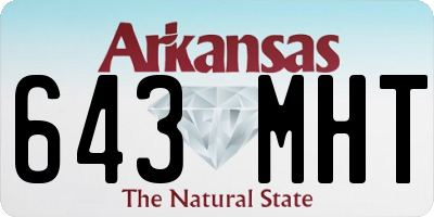 AR license plate 643MHT