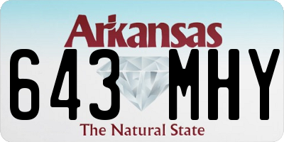 AR license plate 643MHY