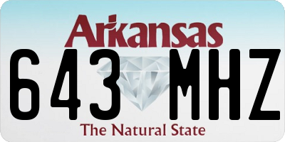 AR license plate 643MHZ