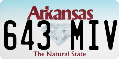 AR license plate 643MIV