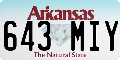 AR license plate 643MIY