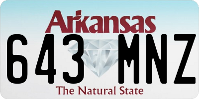 AR license plate 643MNZ