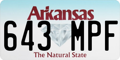 AR license plate 643MPF