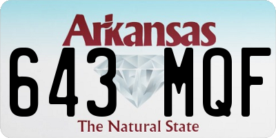 AR license plate 643MQF