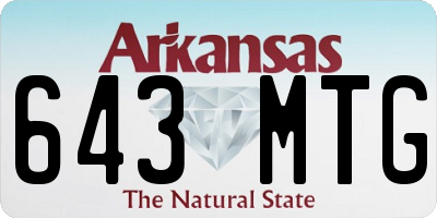 AR license plate 643MTG