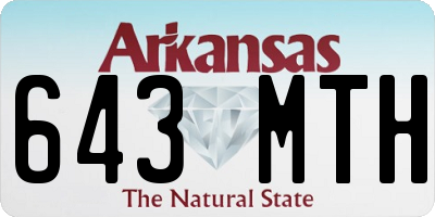 AR license plate 643MTH