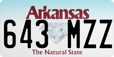 AR license plate 643MZZ