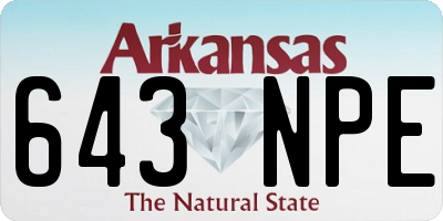 AR license plate 643NPE