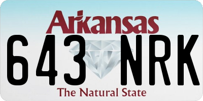 AR license plate 643NRK