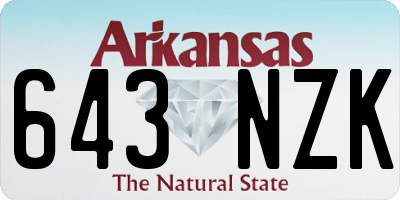 AR license plate 643NZK