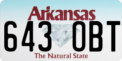 AR license plate 643OBT