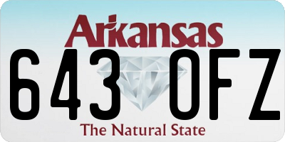 AR license plate 643OFZ