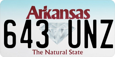 AR license plate 643UNZ