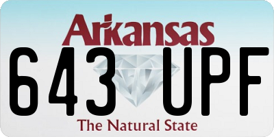AR license plate 643UPF