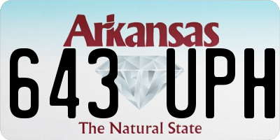 AR license plate 643UPH