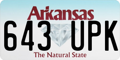 AR license plate 643UPK
