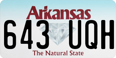 AR license plate 643UQH