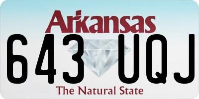AR license plate 643UQJ