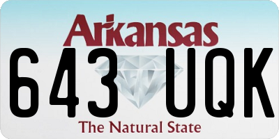 AR license plate 643UQK