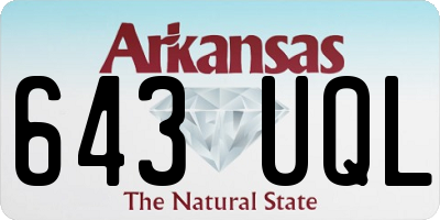 AR license plate 643UQL
