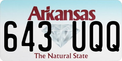 AR license plate 643UQQ