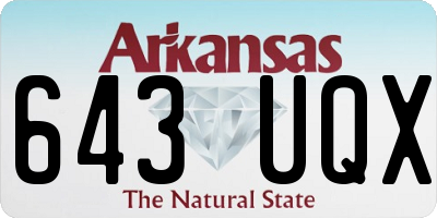 AR license plate 643UQX