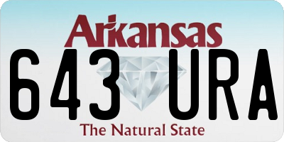 AR license plate 643URA