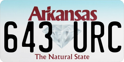 AR license plate 643URC