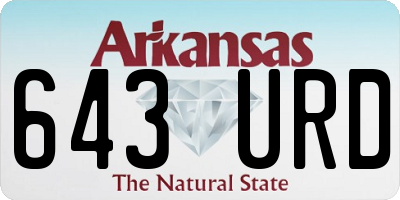 AR license plate 643URD