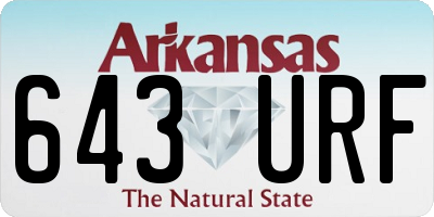 AR license plate 643URF