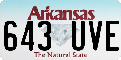 AR license plate 643UVE