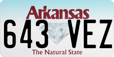 AR license plate 643VEZ