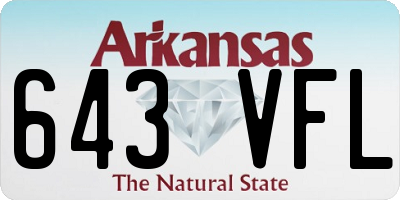 AR license plate 643VFL
