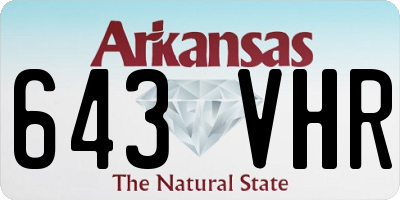 AR license plate 643VHR