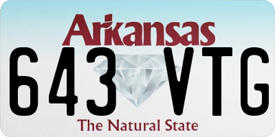 AR license plate 643VTG