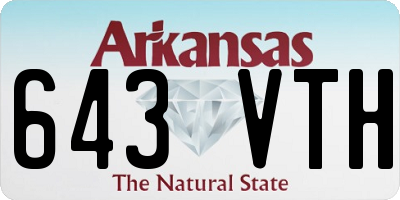 AR license plate 643VTH