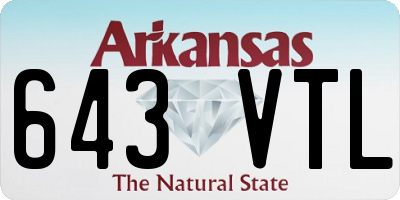AR license plate 643VTL