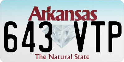 AR license plate 643VTP