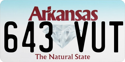 AR license plate 643VUT